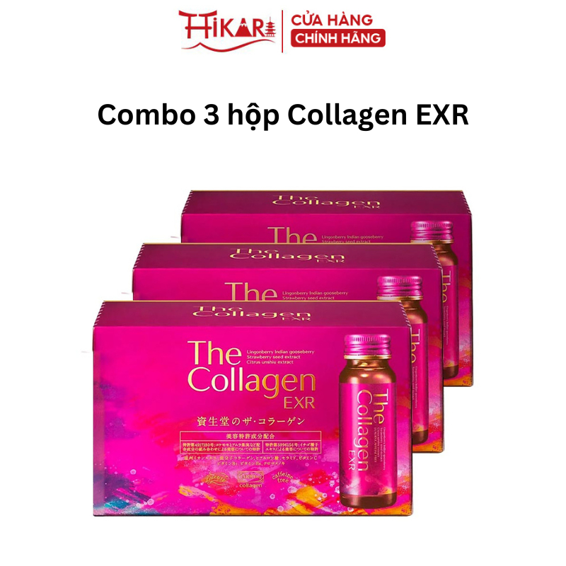 Nước uống The Collagen_The Collagen EXR Shiseido Nhật Bản hộp 10 chai x 50ml