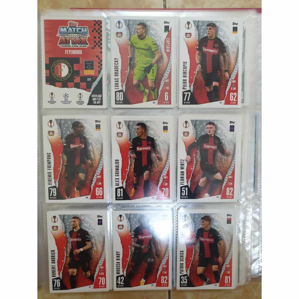 Thẻ bài Match attax 23/24 (2023/24) - Bayer 04 Leverkusen