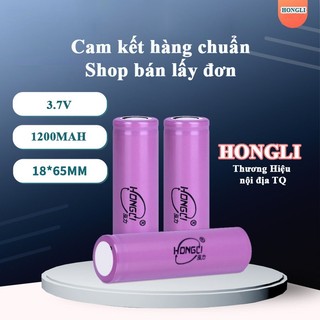 Pin cell 18650 hongli 37v 1200mah pin sạc - cell pin dùng cho pin sạc dự phòng, đèn pin, mic, quạt