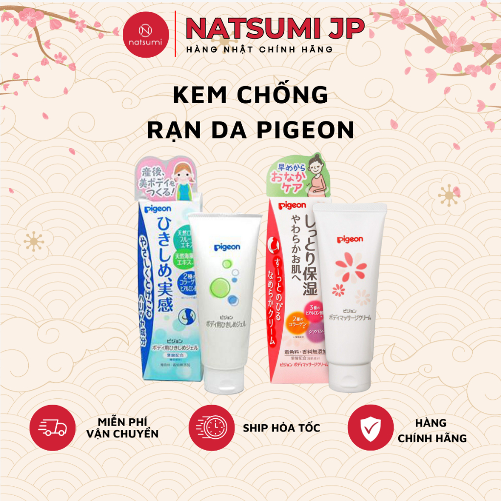 Kem ngừa rạn da cho bà bầu,kem chống rạn da mẹ bầu trước và sau sinh Pigeon Nhật Bản 110g