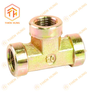 [SẮT] Ngã 3 Ren Trong - Tê Nối 3 Đầu Ren Trong | Sắt xi 7 màu | size 13mm ~ 27mm
