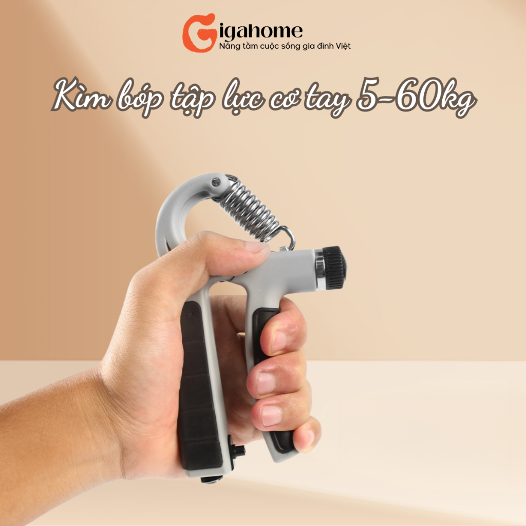 Kìm Bóp Tập Cơ Tay Điều Chỉnh Lực Tại Nhà 5-60kg GIGAHOMEVN 9008