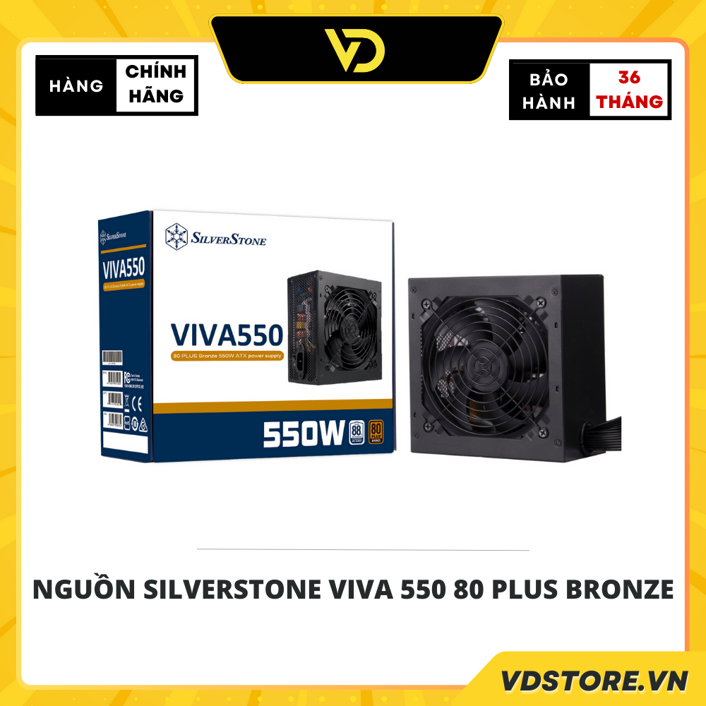 NGUỒN SILVERSTONE VIVA 550 80 PLUS BRONZE