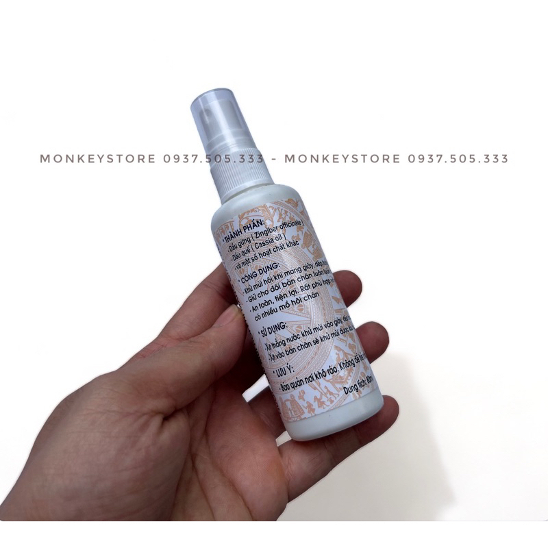 Xịt chống hôi chân hương quế CQ - Dung tích 80ml