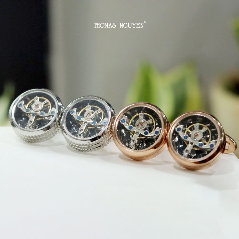 Khuy Măng Sét Chuyển Động Cơ - Compass Cufflinks - Thomas Nguyen