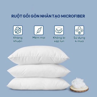Ruột Gối Hơi Cao Cấp Ép Chân Không Sài Gòn (100% gòn polyester, có khoá kéo) đầy đủ kích thước