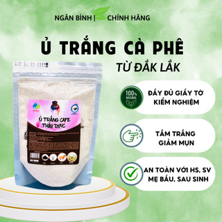 Ủ trắng cafe thảo dược gói 300g, bột tắm trắng cafe dùng cho face và body giúp sạch da chết hàng chính hãng