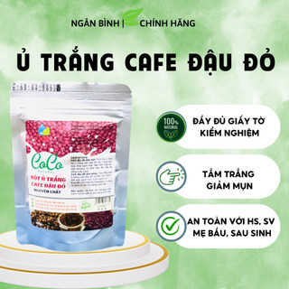 Ủ trắng cafe đậu đỏ 100gr dùng cho face body chính hãng,bột đậu đỏ,ủ trắng cà phê đậu đỏ