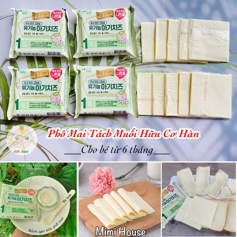 Phô mai tách muối Hàn Quốc cho bé