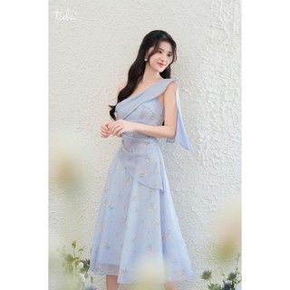 TIELA Đầm váy hoa lệch vai - Madeline Dress