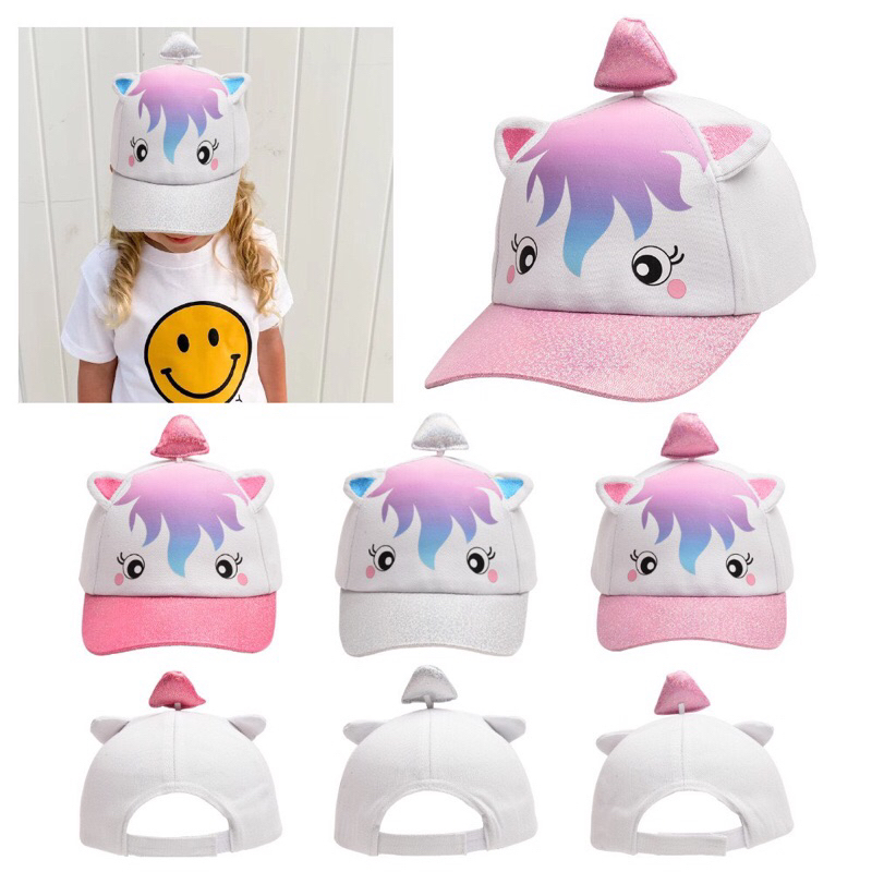 Nón mũ lưỡi trai cho bé gái 3-10 tuổi