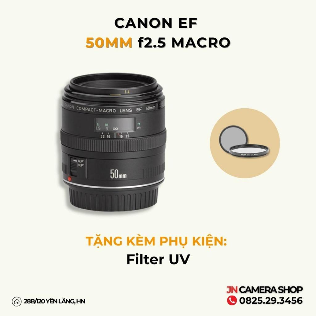 Ống kính Canon EF 50mm f2.5 Macro mới 99%
