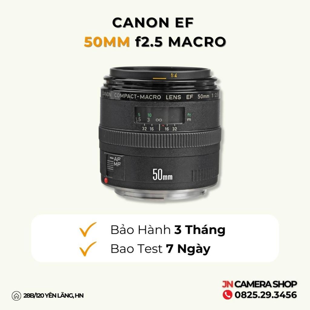 Ống kính Canon EF 50mm f2.5 Macro mới 99%