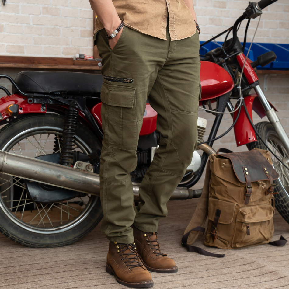 Quần kaki túi hộp The Rustico phom suông chât vải thông thoáng bụi bặm QKK19