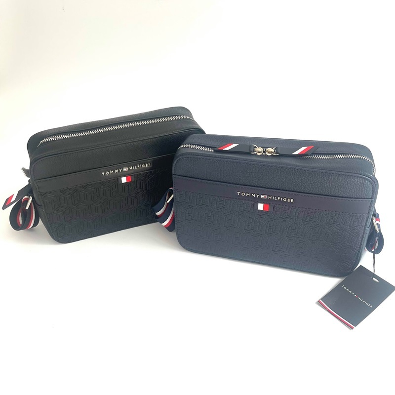 Túi hộp nam nữ đeo chéo da bò cao cấp Tommy Hilfiger, túi nam nữ dáng ngang phong cách trẻ trung nhiều màu dùng đi chơi,