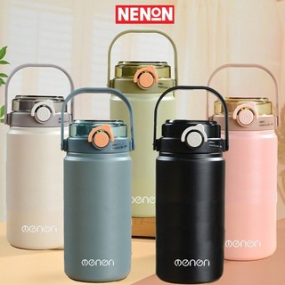 Bình Giữ Nhiệt INOX 316 1200ml Thiết Kế Có Quai Cầm Và Ống Hút Siêu Tiện Lợi - OENON