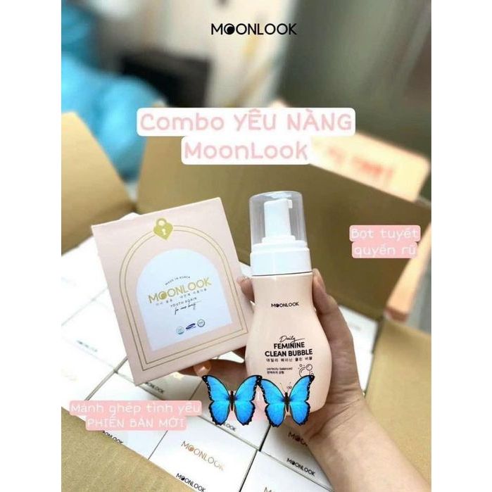 Bộ sản phẩm làm đẹp Moonlook, Dung dịch vệ sinh Moonlook, Ngọc tình yêu