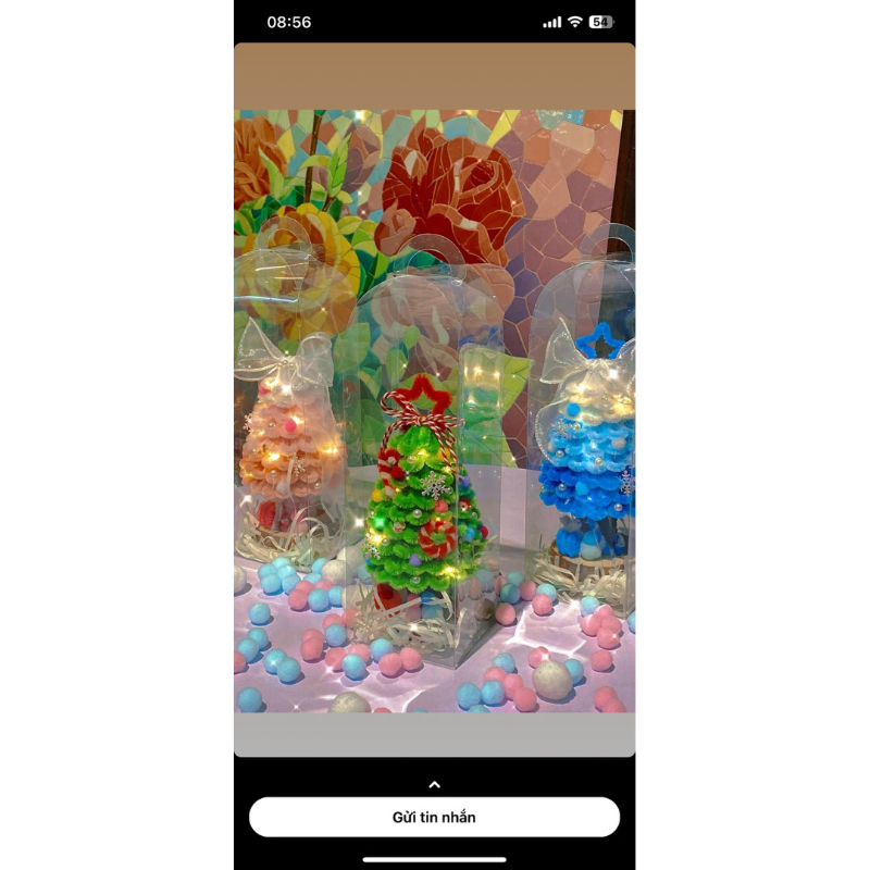 Cây thông noel kẽm nhung