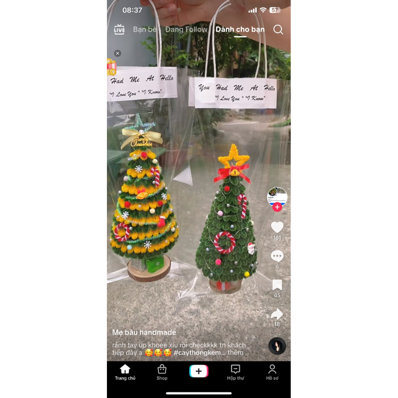 Cây thông noel kẽm nhung