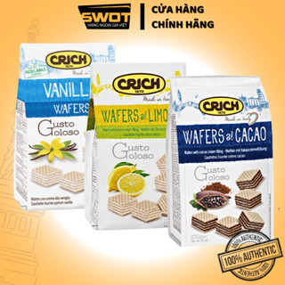  Bánh xốp Crich Italy nhiều vị túi 250g Bánh Crich xốp Ý nhân kem giòn rụm thơm ngon đặc biệt 