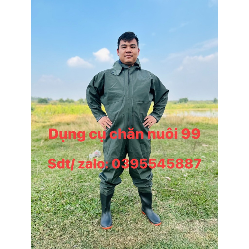 Bộ quần áo lội nước liền ủng cao cấp