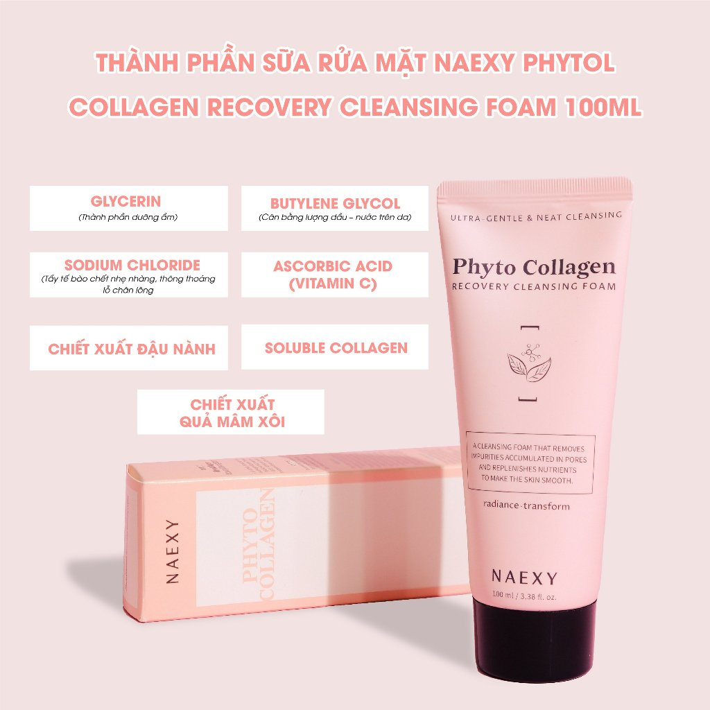 Sữa rửa mặt Naexy Recovery Cleansing Foam Simple Kind To Skin Refreshing 150ml