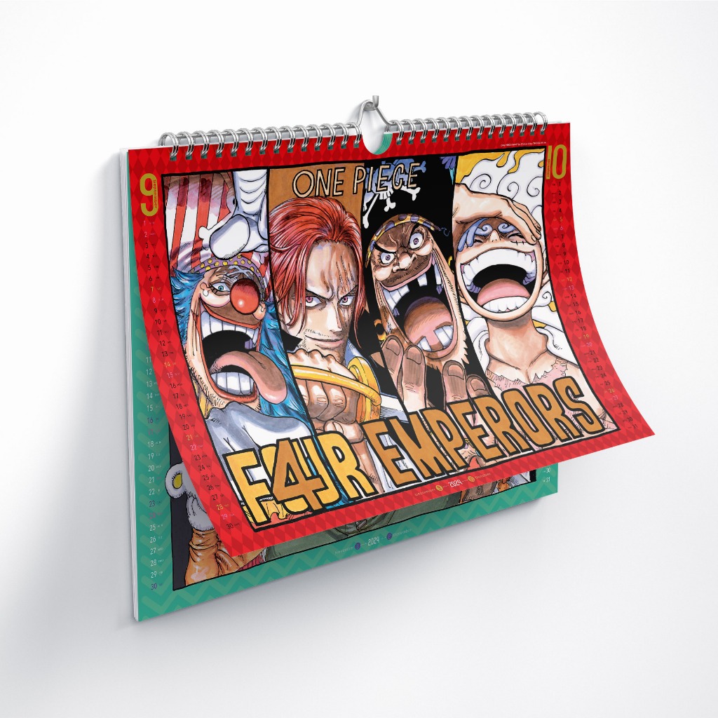 Lịch treo tường One Piece 2024 - Tặng kèm Poster gập bên trong - NXB Kim Đồng - Đóng kèm ống để tránh va đập