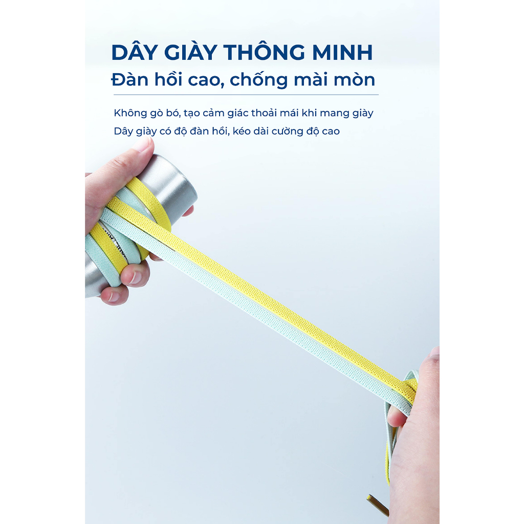 Dây giày thông minh kim loại nam châm cực kỳ tiện dụng, gọn gàng thời trang