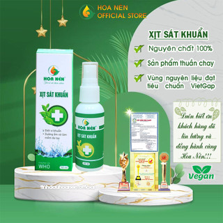 Xịt sát khuẩn Hoa Nén 50ml diệt khuẩn, khử trùng an toàn hiệu quả  [Đạt tiêu chuẩn WHO]