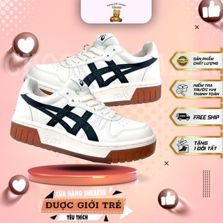 Giày Asics Đế Nâu ,Giày Thể Thao Asics Court MZ Cream Black Gum Bản Đẹp Full Box/Full Size - Chocopi Sneakers
