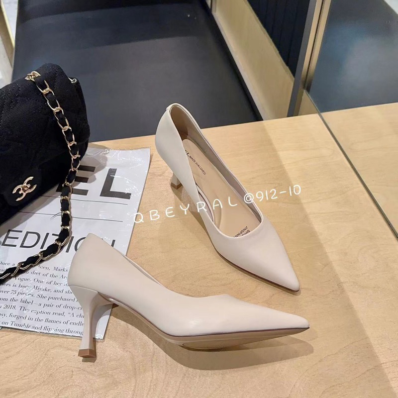 Giày cao gót mũi nhọn OSHO, chất da bò cao cấp, êm chân