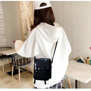 ⚡ unisex Đen xám ⚡Túi đeo chéo ĐỰNG ĐIỆN THOẠI, CHẤT vải BỐ KAKI DÂY DÙ cá tính sành điệu NAM NỮ 2 MÀU ĐEN XÁM SL