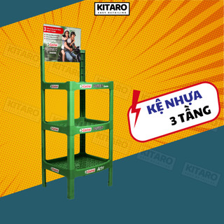 Kệ nhựa trưng bày 3 tầng dành cho cửa hàng xe máy
