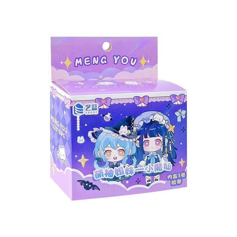 BỘ 3 cuộn / Hộp sticker búp bê dễ thương -Happyfunny