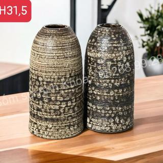 Bình hoa, lọ Hoa gốm sứ Bát Tràng trang trí phòng khách lọ cắm hoa Chuông cao 32cm cực đẹp - Lọ hoa đẹp decor trang trí