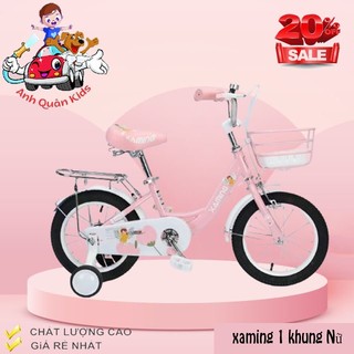 Xe đạp cho bé Xe đạp xaming 1 khung cho bé gái 2023 Anh Quân Kids