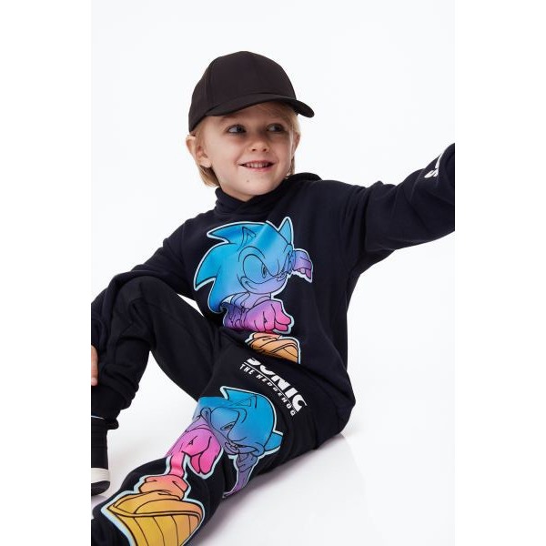 Bộ nỉ hoodie bé trai bé gái họa tiết