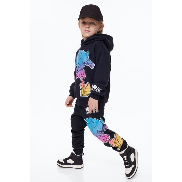 Bộ nỉ hoodie bé trai bé gái họa tiết