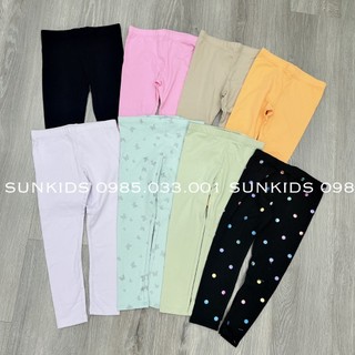 Quần legging bé gái cotton co dãn TRƠN