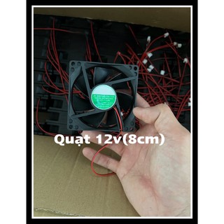Quạt tản nhiệt 12v 8cm*8cm