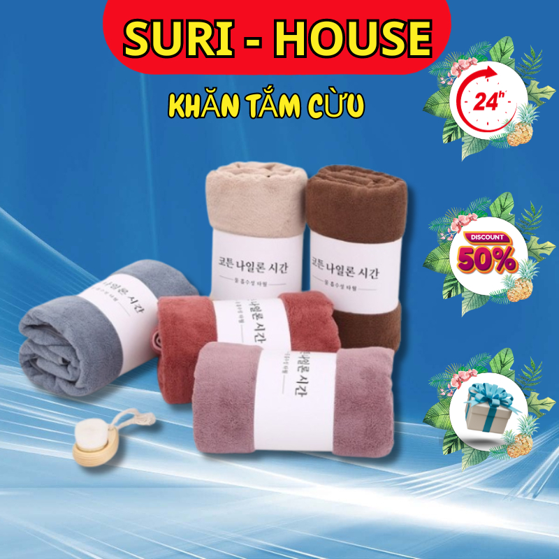 Khăn tắm lông cừu Hàn Quốc siêu mềm mịn - Đồ dùng phòng tắm cao cấp