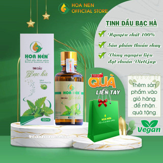 Tinh Dầu Bạc Hà Nguyên Chất Hoa Nén - Tinh dầu xông phòng đuỗi muỗi, khử mùi, giảm stress