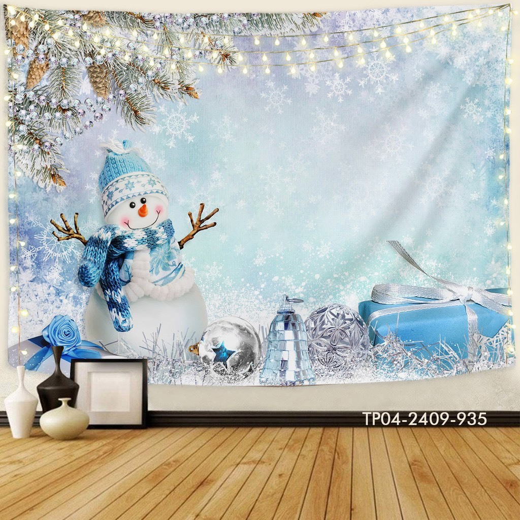 Tranh vải Tín Phát  giáng sinh ,  noel merry christmas , backdrop chụp ảnh, sự kiện noel, live tream