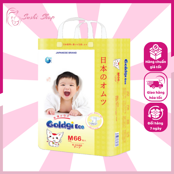 Bỉm nhật Goldgi Eco 2023 - Size Dán L-56