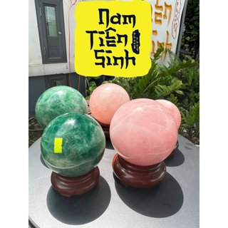 Bi Cầu Đá Fluorite Xanh Lục [NAM TIÊN SINH] ( không kèm đế , đế mua riêng)