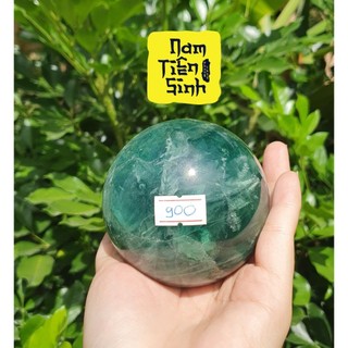 Bi Cầu Đá Fluorite Xanh Lục [NAM TIÊN SINH] ( không kèm đế , đế mua riêng)