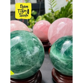 Bi Cầu Đá Fluorite Xanh Lục [NAM TIÊN SINH] ( không kèm đế , đế mua riêng)