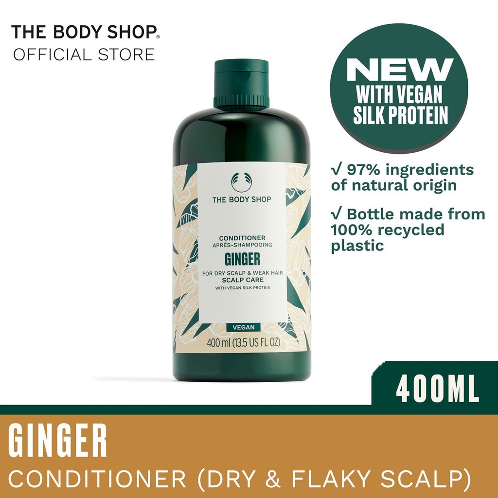 Dầu gội gừng The Body Shop ginger scalp care shampoo 400ml (smile)
