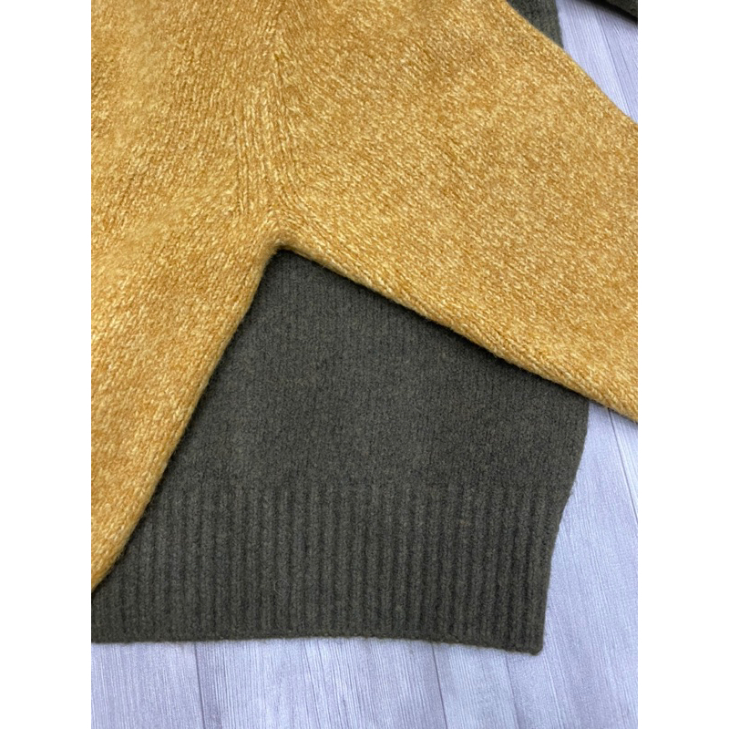 Áo len thiết kế uniqlo cổ khoá chính hãng