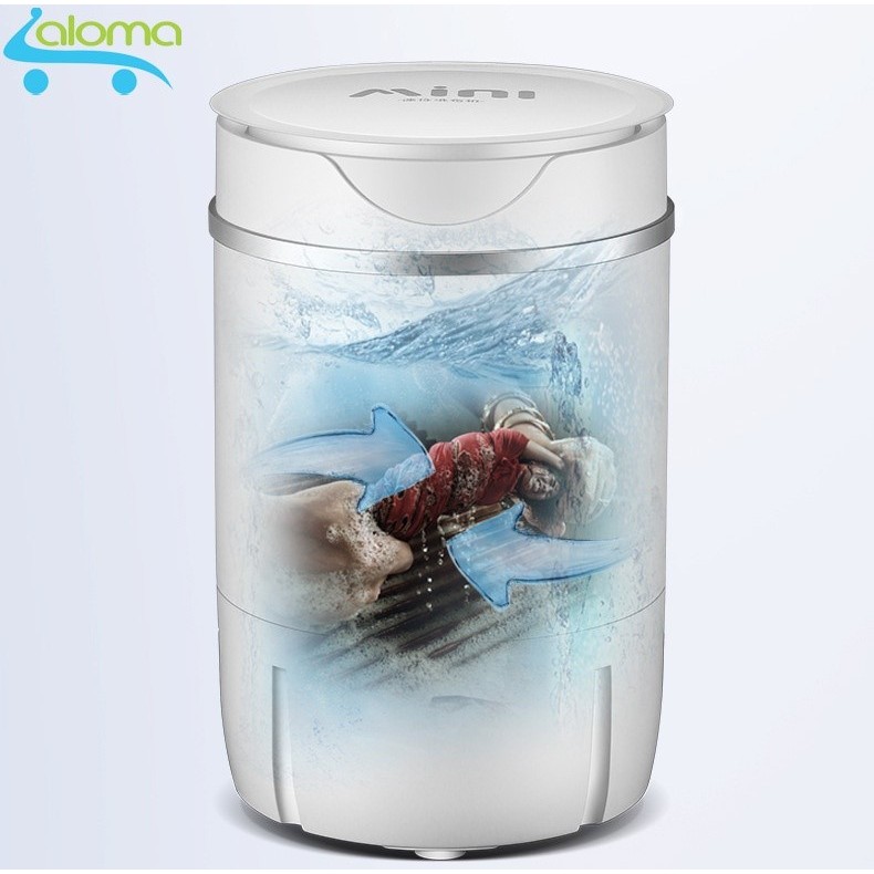 Máy giặt mini DEKE XPB-10 xoáy cực mạnh đảo chiều giặt 4kg quần áo cho sinh viên, em bé, giặt quần áo trắng